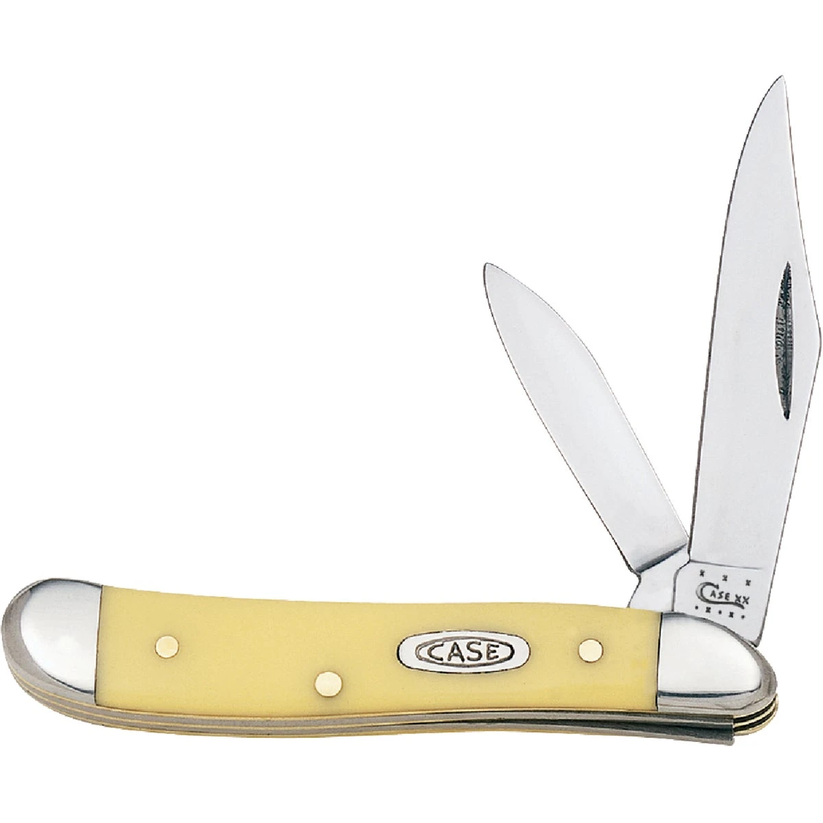 Peanut Pocket Knife, Chrome Vanadium/Yellow, 2-7/8-In. Closed