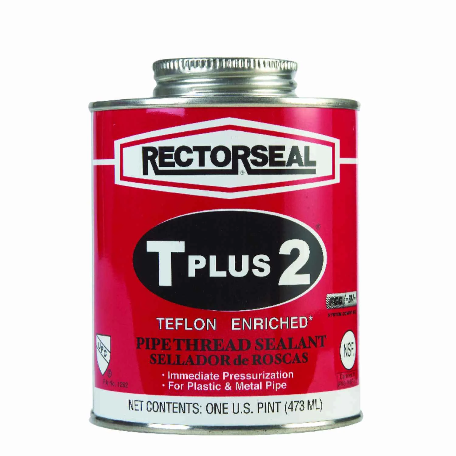 T Plus 2 Pipe Thread Sealant, 16-oz.
