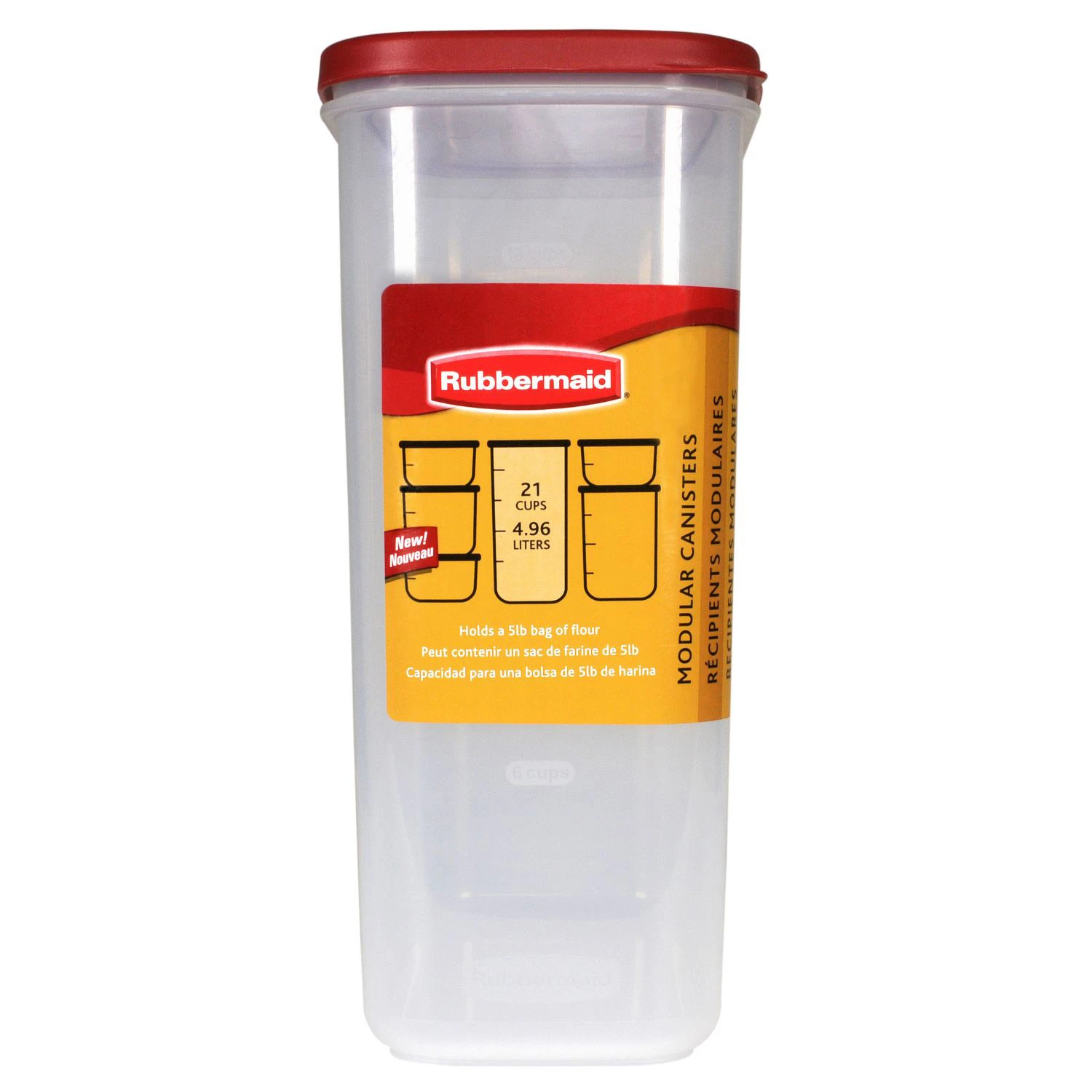 Modular Canister Food Storage Container & Lid, 21 Cup