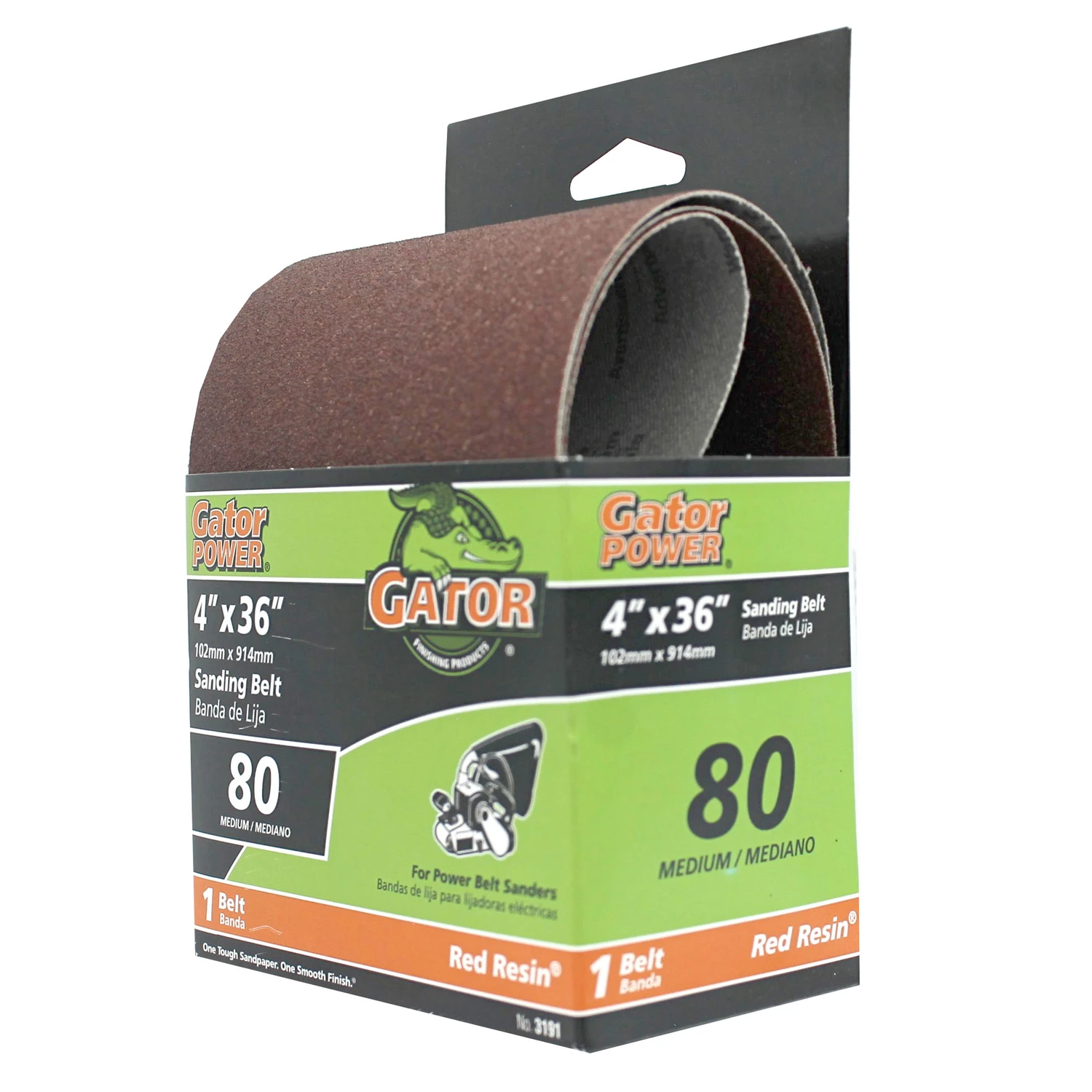 80-Grit Bi-Directional Sanding Belt, 4 x 36 In.