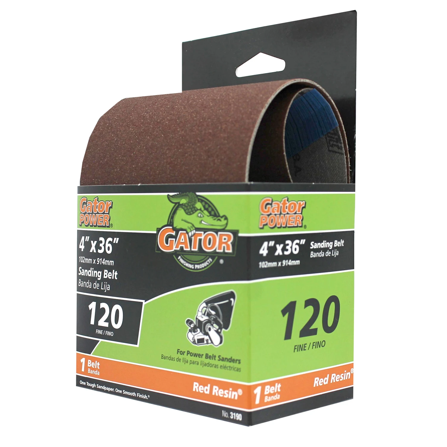 120-Grit Bi-Directional Sanding Belt, 4 x 36 In.