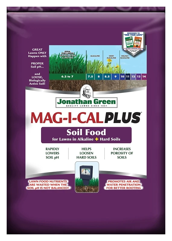 Mag-I-Cal Plus Soil Food, For Alkaline Soil, Covers 15,000-Sq. Ft.