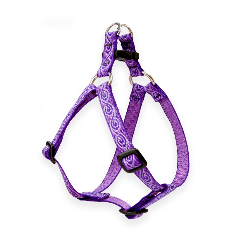 Step-In Dog Harness, Non-Restrictive, Jelly Roll, 1/2 x 12 to 18-In.