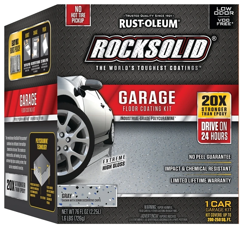 Garage Coating Kit, Gray, 76 oz.