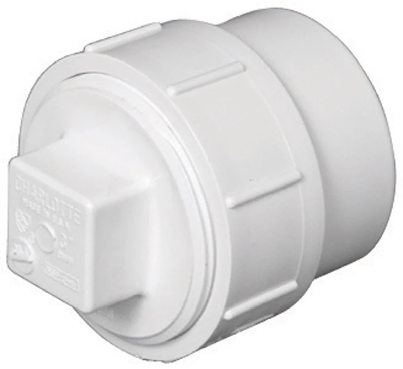 Schedule 40 DWV Fitting Cleanout With Plug, 1-1/2 In.