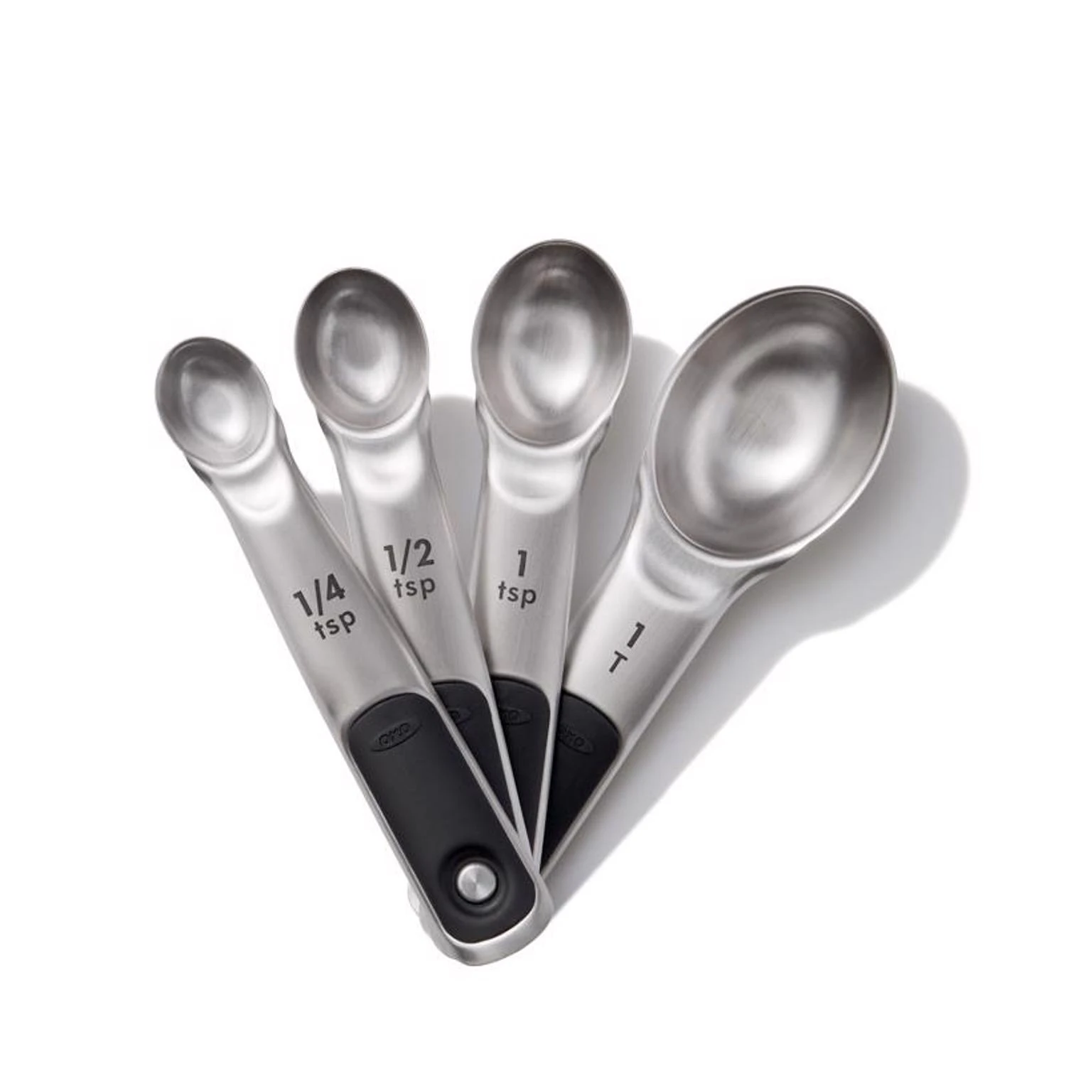 Good Grips Measuring Spoon Set, Stainless Steel, 4-Pc.