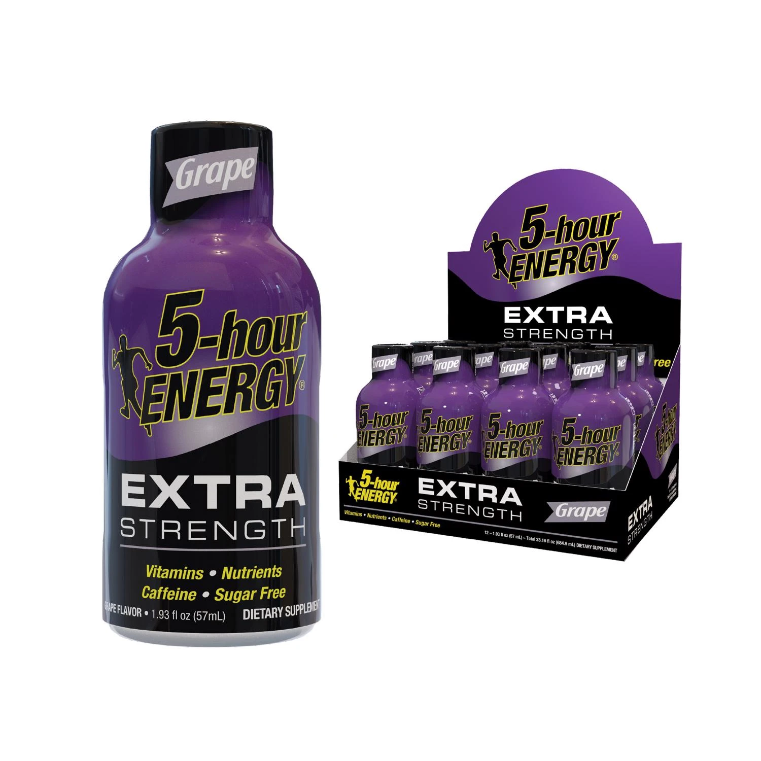 Extra Strength Shot, Grape, 1.93 oz.