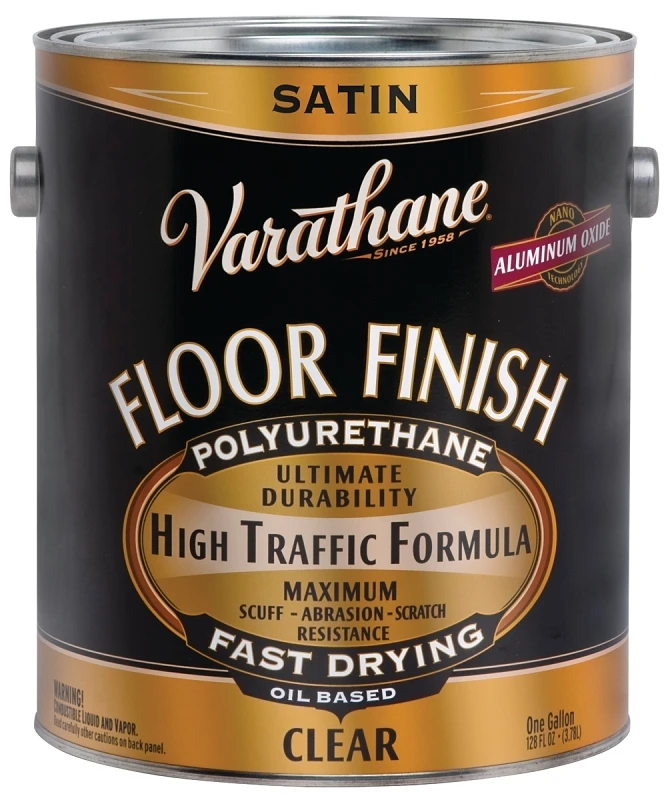 Polyurethane Floor Finish, Satin Oil-Base, 1-Gallon