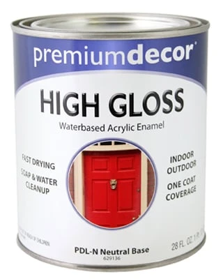 Premium Decor Neutral Base Enamel Paint, Qt.