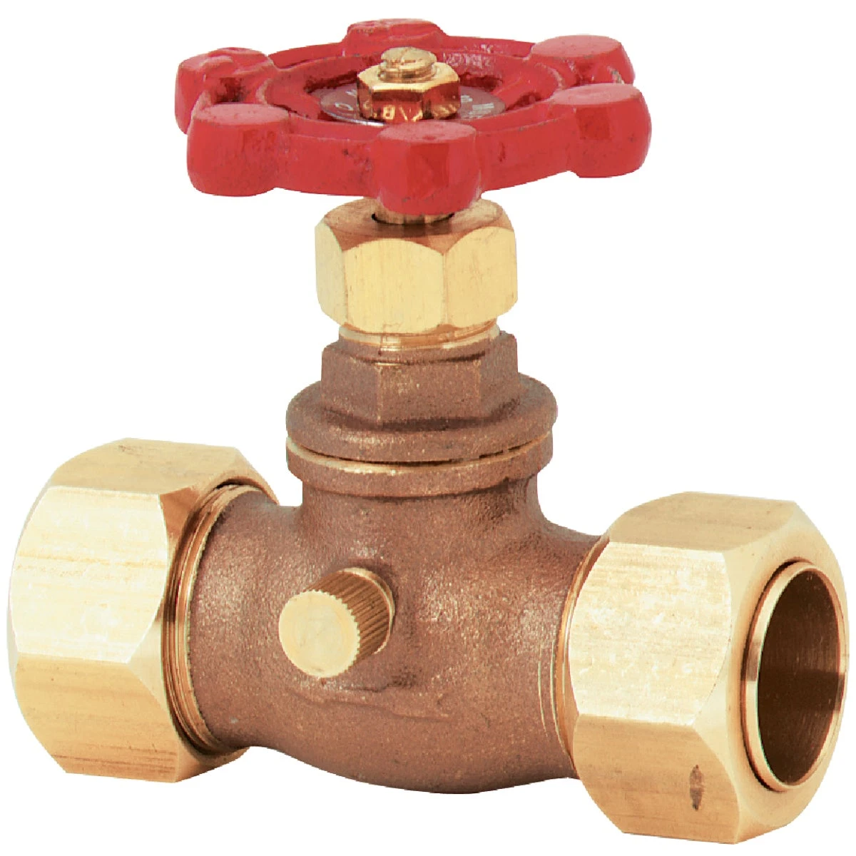 Stop & Waste Valve, 3/4 x 7/8 In. OD
