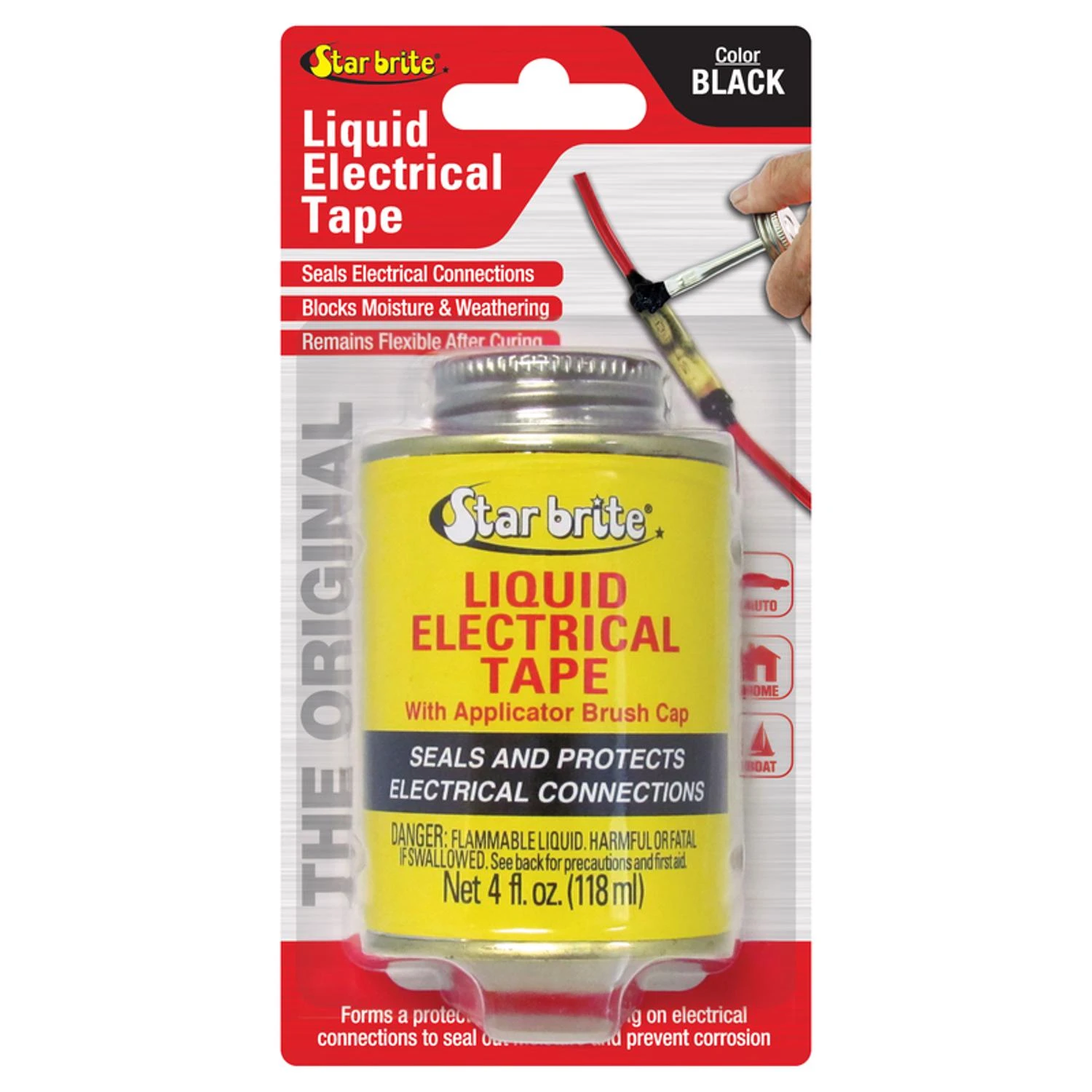 Liquid Electric Tape, Waterproof, 4 oz.