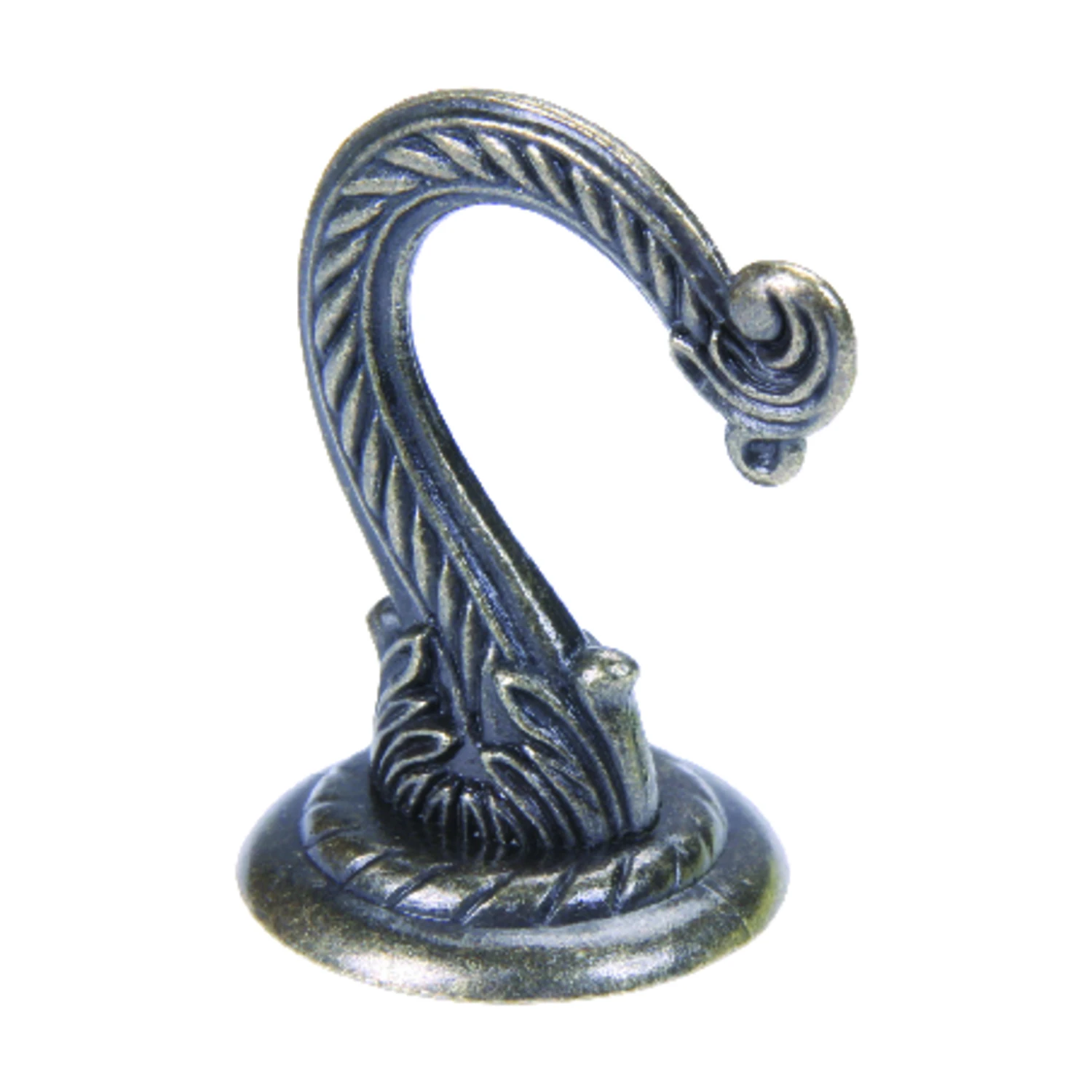 Antique Brass Swag Hook, 2-Pk.