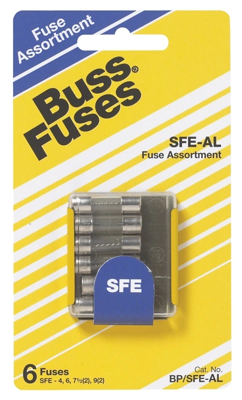 SFE Low A Fuse Assortment, Clear, 6-Pk.