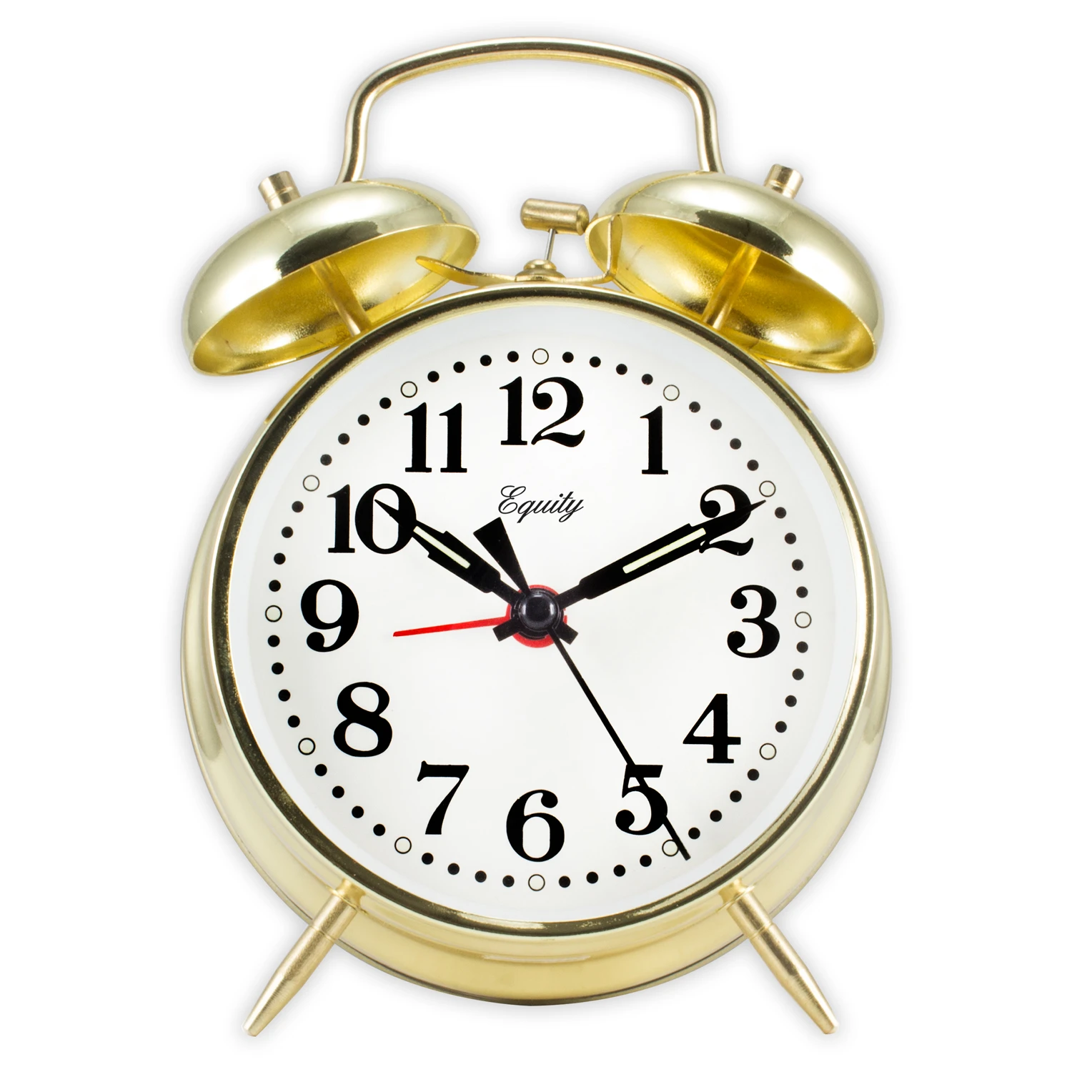 Keywound Twinbell Brass Alarm Clock