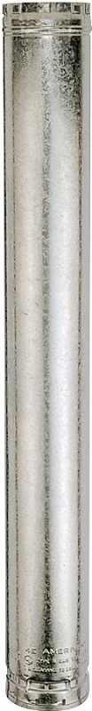 Gas Vent Chimney Pipe, Round, Type B, 3 x 24-In.