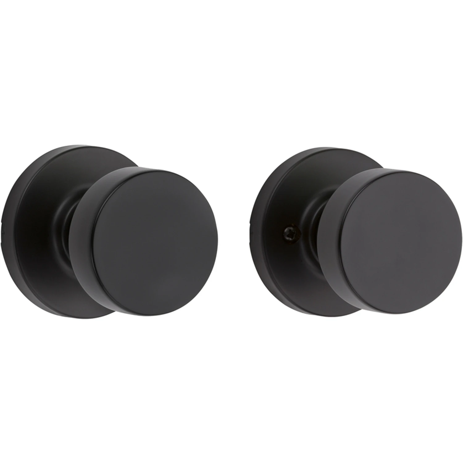 Signature Series Passage Knob Lockset, Iron Black Finish