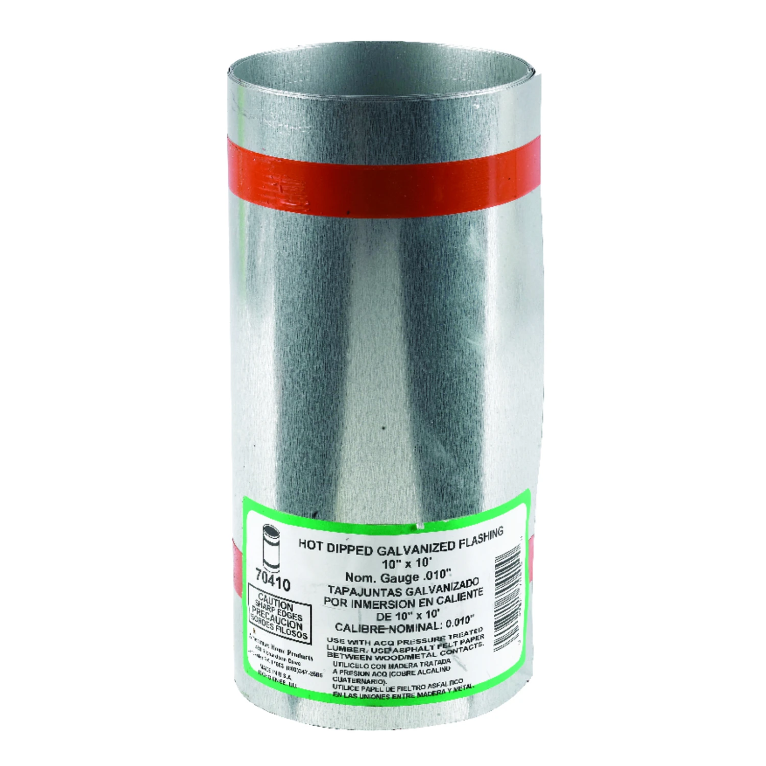 Roll Flashing, Galvanized, 10 In. x 10 Ft.