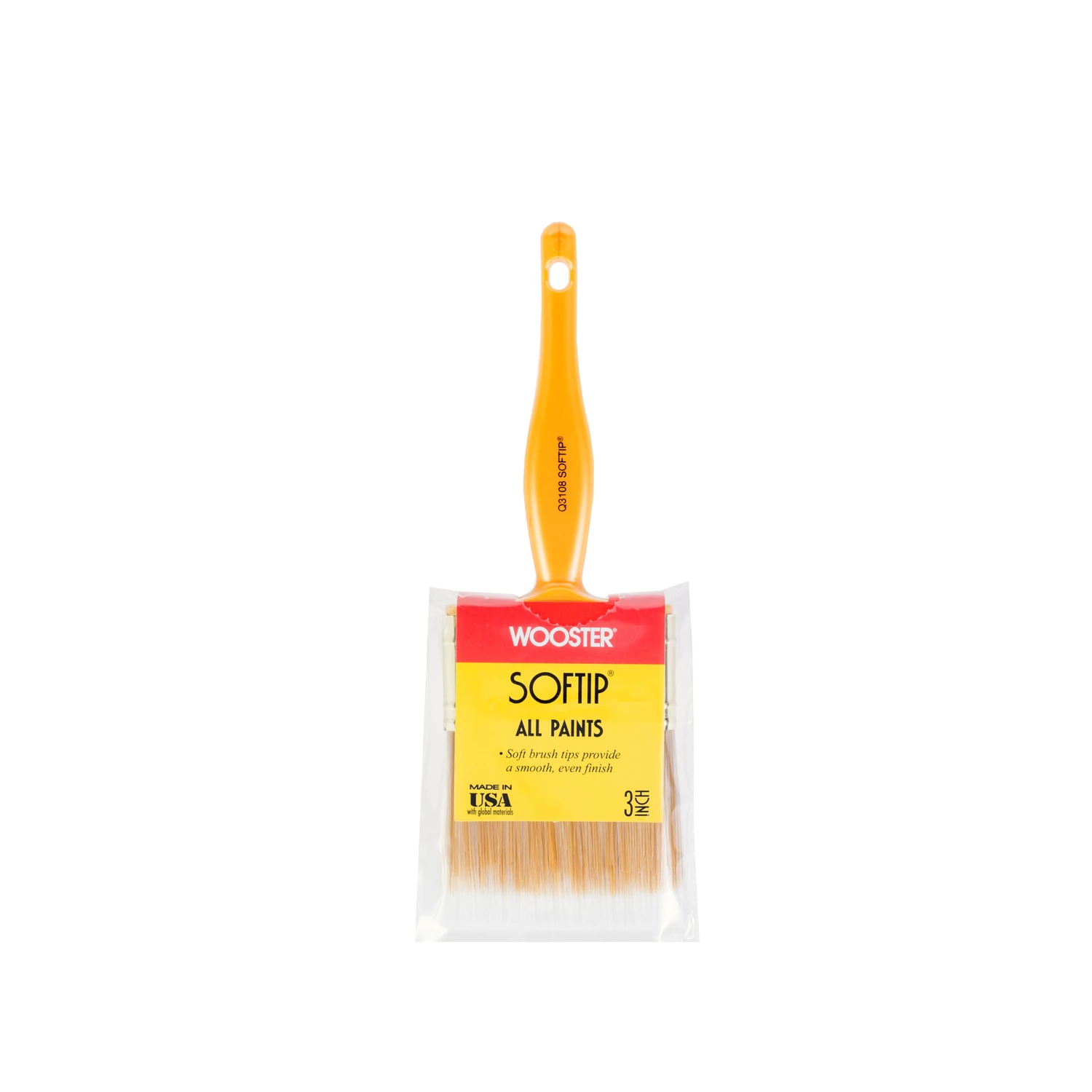 Softip Paint Brush, 3-In.