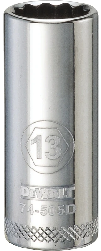Metric Deep Socket, 12-Point, 3/8 In. Drive, 13mm