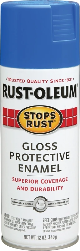 Stops Rust Spray Enamel, Sail Blue Gloss, 12-oz.