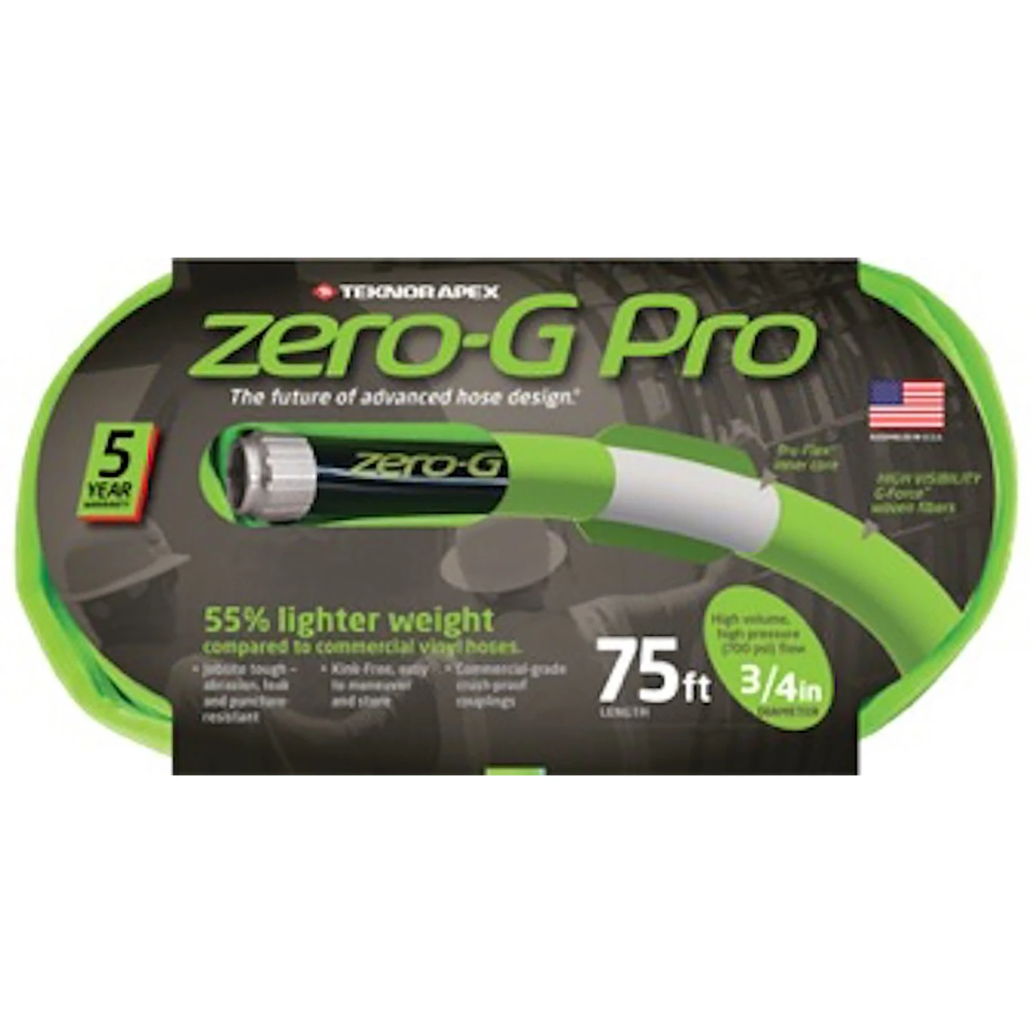 Pro Commercial Garden Hose, 3/4 In. x 75 Ft.