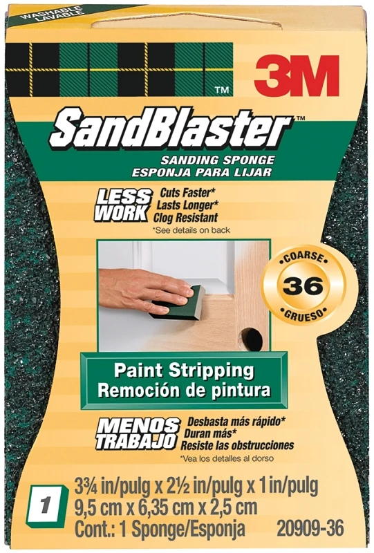 Sandblaster Sanding Sponge Block, 36-Grit