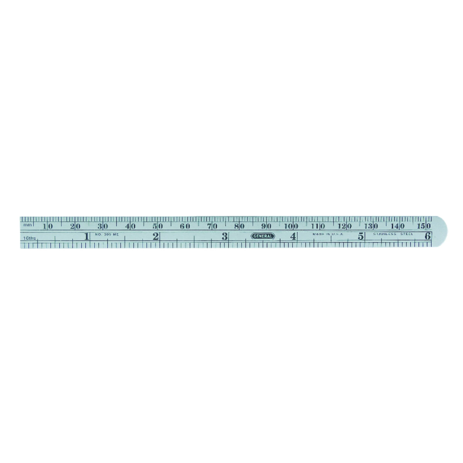 Flex Stainless Steel Rule. 6 In.