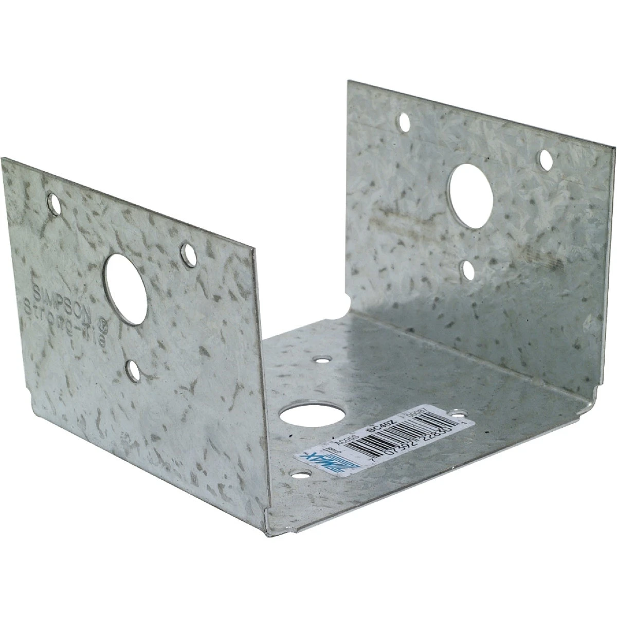 Dual Purpose Post Cap/Base Z-Max, Galvanized Steel, 4 x 4 In.