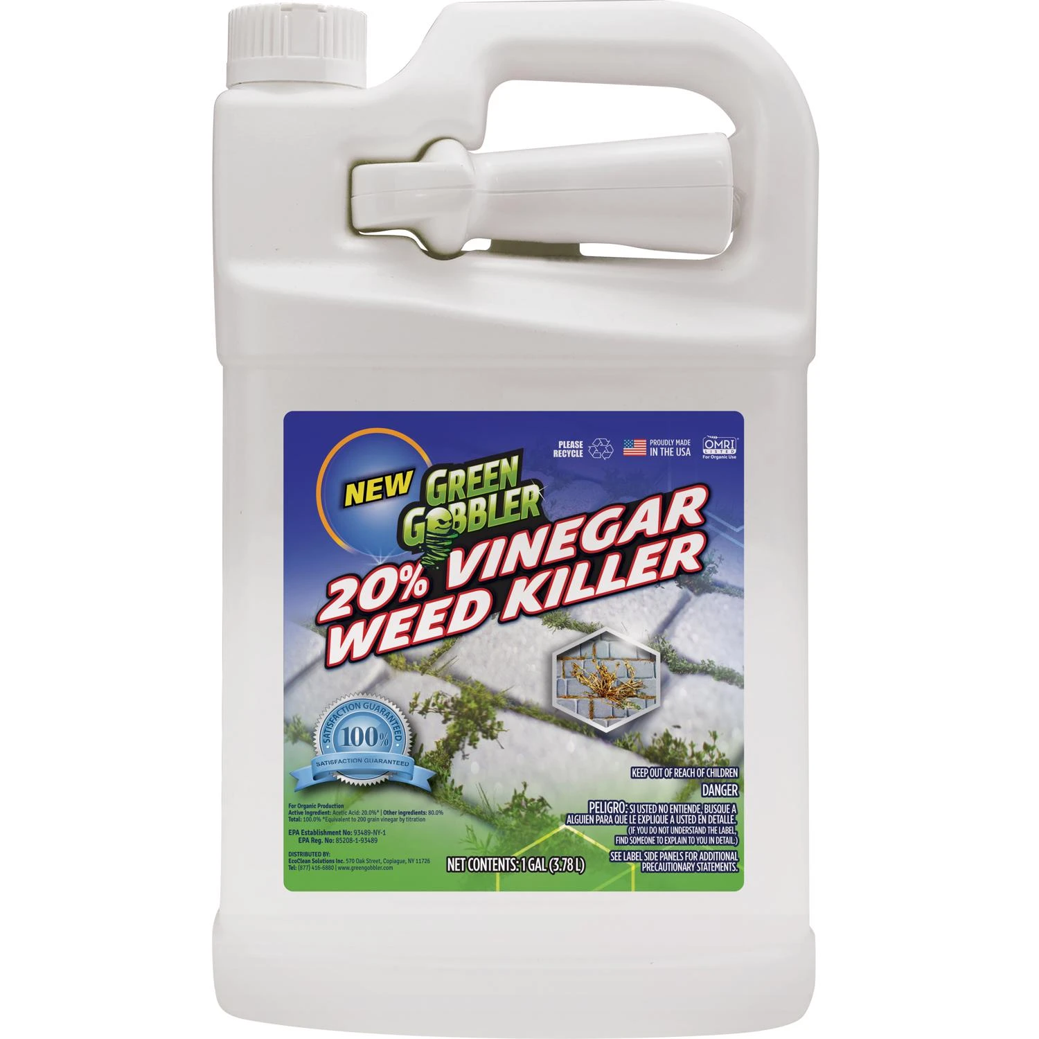 Weed Killer, 20% Vinegar, 1-Gallon