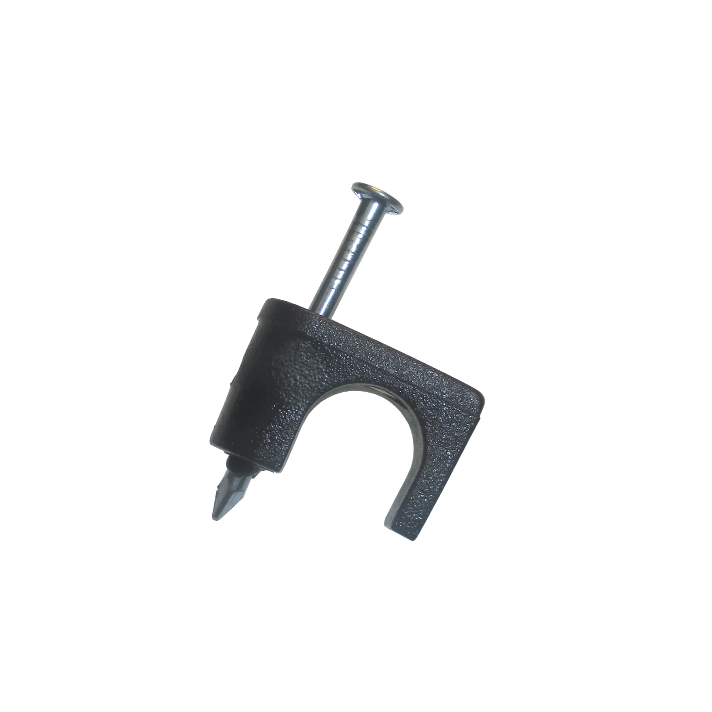 Coaxial Cable Staples, Black, 1/4-In., 25-Pk.
