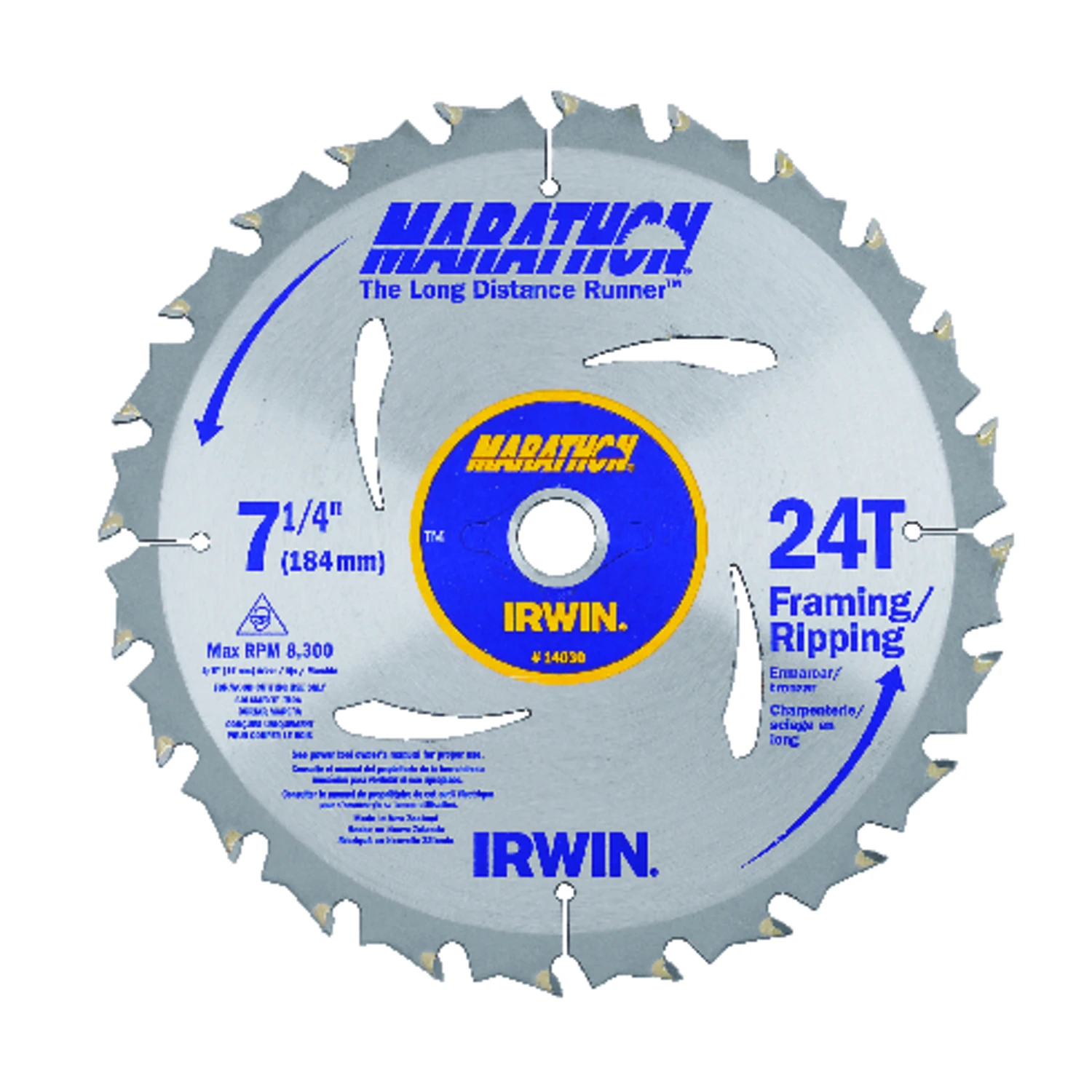 Marathon C3 Circular Saw Blade, C3 Carbide-Tipped, 24-Tooth x 7-1/4 In.