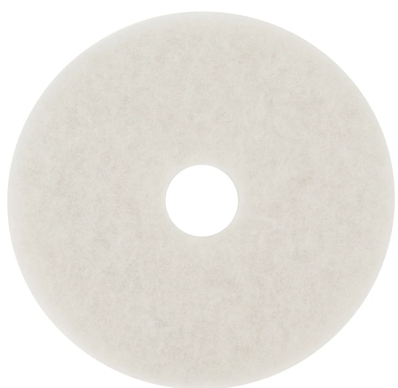 Polishing Floor Pad, 4100, White, 20 In.