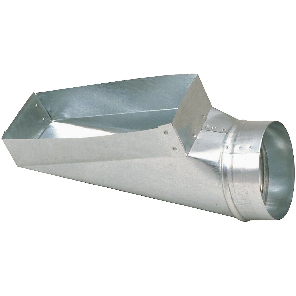 HVAC Register End Boot, Galvanized, 4 x 12 to 6 In.