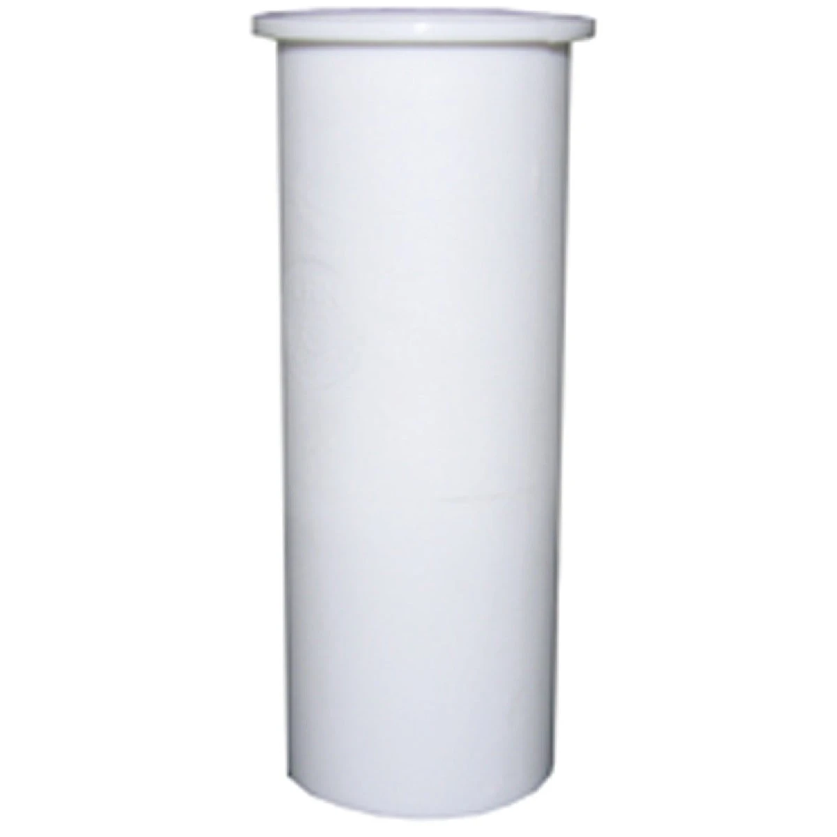 Kitchen Drain Tailpiece, Flanged, White PVC, 1-1/2 x 6 In.