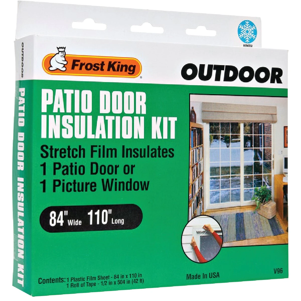 Outdoor Patio Door Insulation Kit, 84 x 110 In.