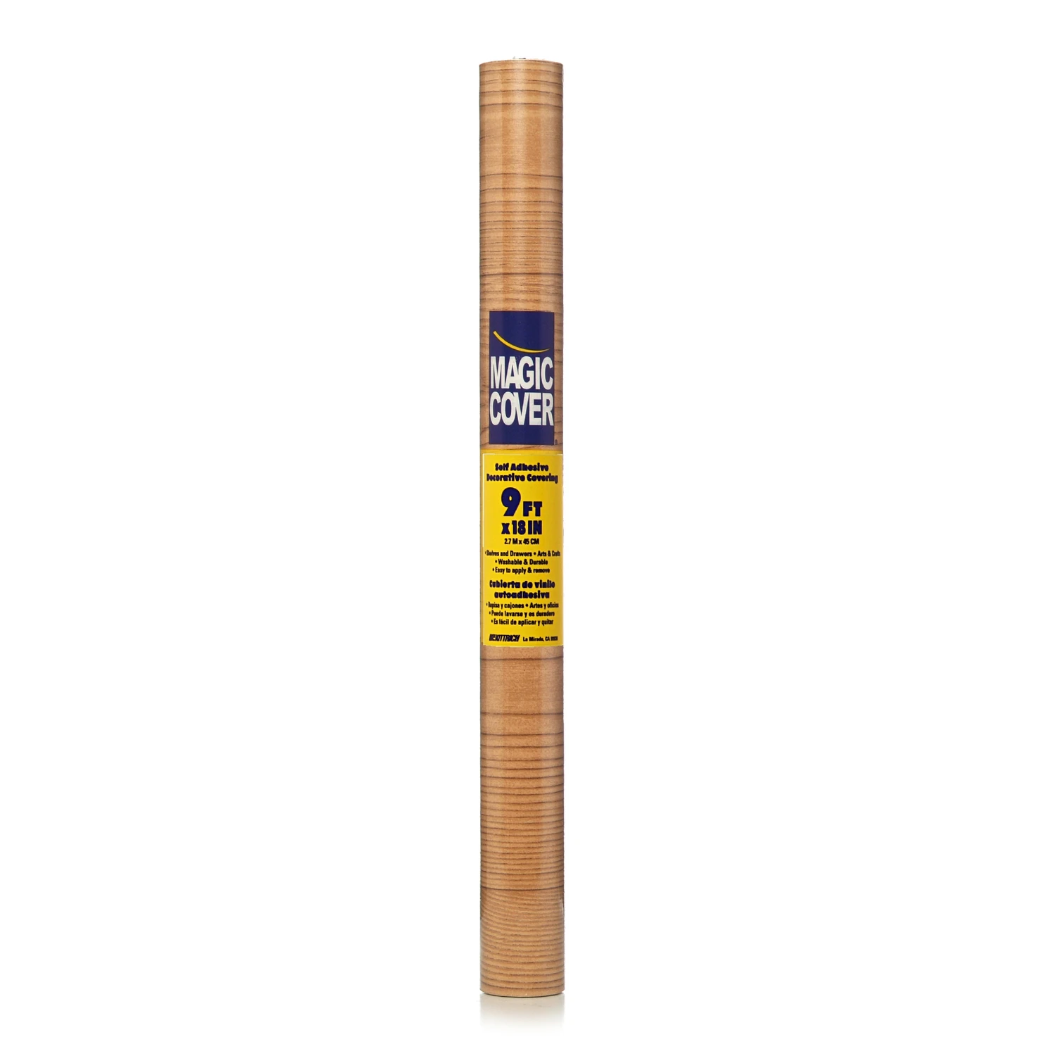 Shelf Liner, Adhesive, Knotty Pine, 18-In. x 9-Ft.