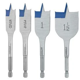 Speedbor 4-Pc. Wood Boring Spade Drill Bit Set