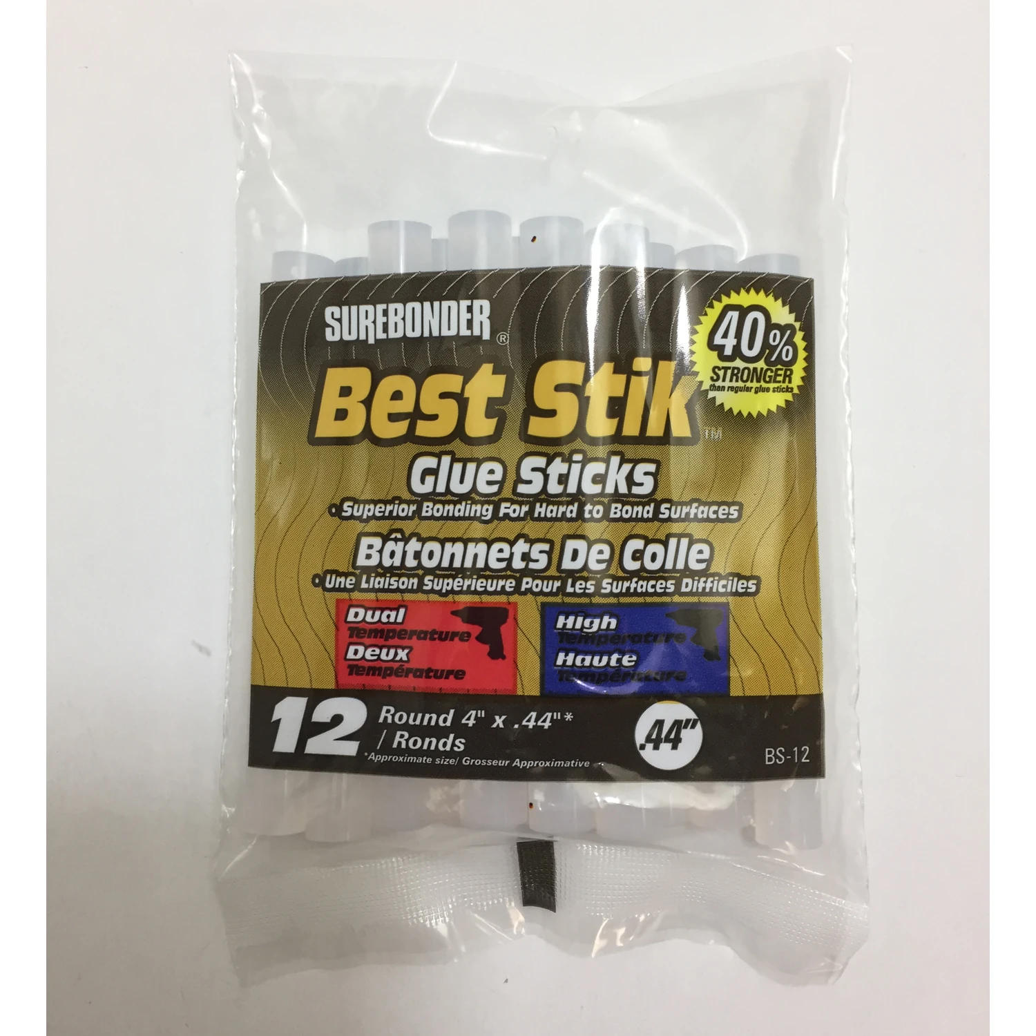 12-Pack 4-Inch Clear Glue Stick