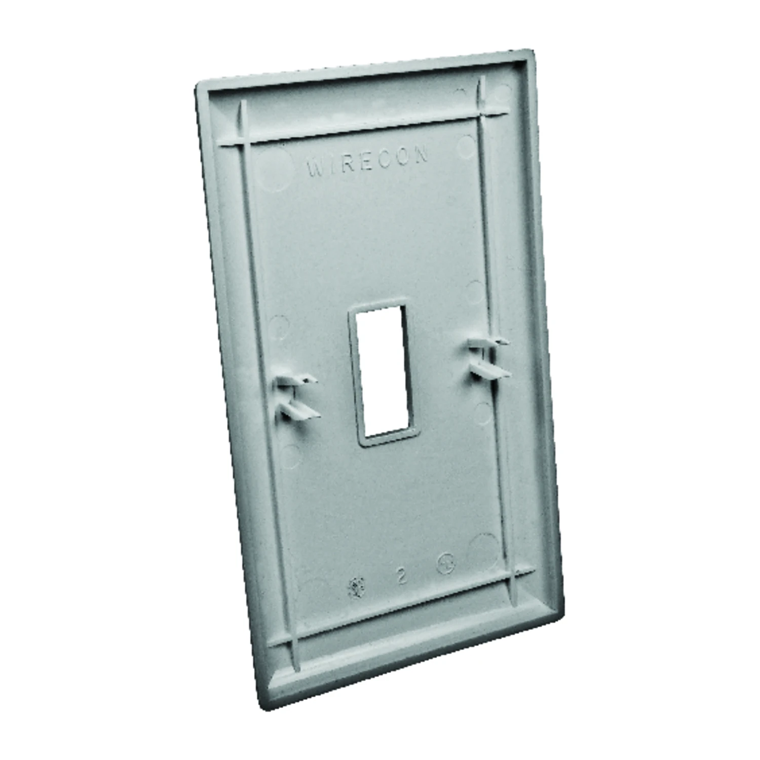 RV Wall Plate, Single Gang, White Plastic