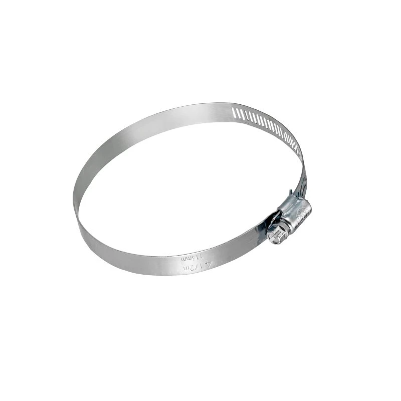 Worm Gear Clamp, Galvanized, 4 In.