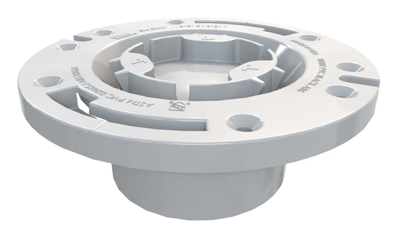 Schedule 40 DWV PVC Pipe Fitting, Flange, 3 or 4 In.