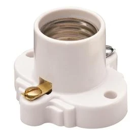 Pass & Seymour Incandescent Light Socket, White, 250-Volt, 660-Watt