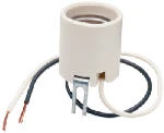 Pass & Seymour Incandescent Medium Base Porcelain Lampholder, Keyless, 660-Watt, 250-Volt