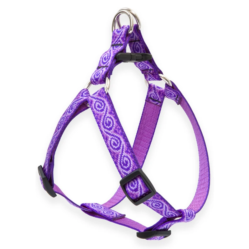 Step-In Dog Harness, Non-Restrictive, Jelly Roll, 3/4 x 20 to 30-In.