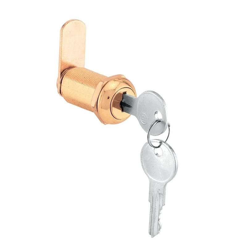 1-3/8 In. Brass Finish Drawer/ Cabinet Lock