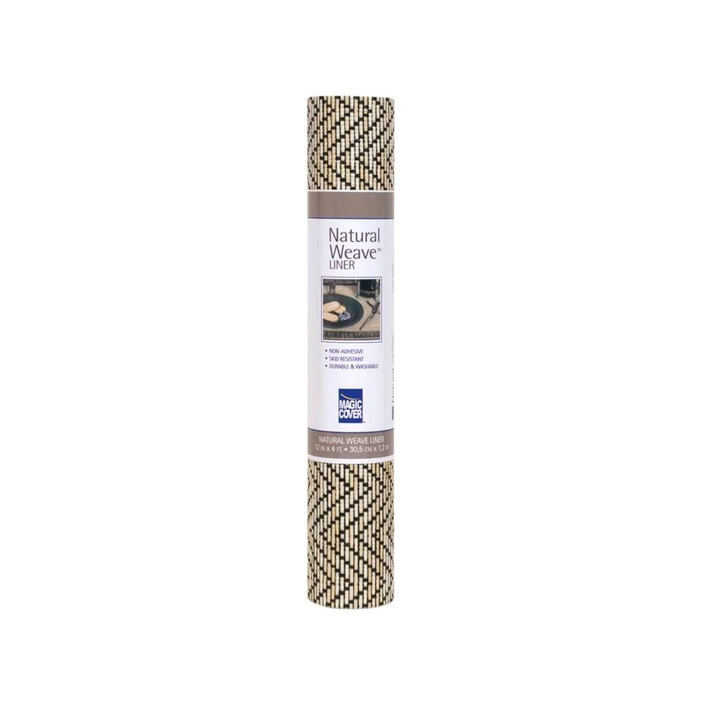 Shelf Liner, Non-Adhesive, Zig Zag Black, 12-In. x 4-Ft.