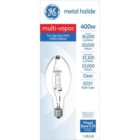 Multi-Vapor Metal Halide Lamp, Clear, 400 Watt