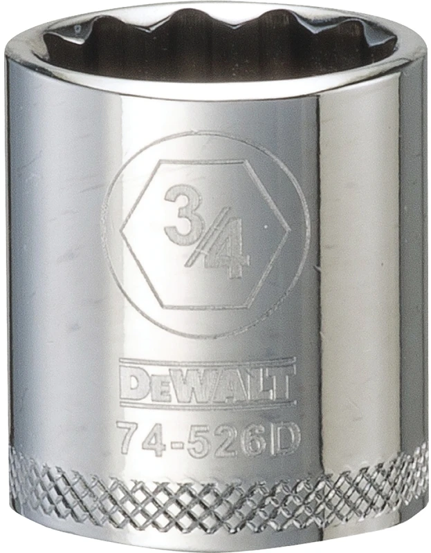 SAE Socket, Shallow, 12-Point, 3/4 In., 3/8 In. Drive