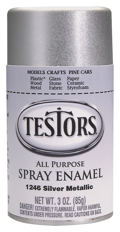 Craft Spray Paint, Silver Metallic, 3-oz.