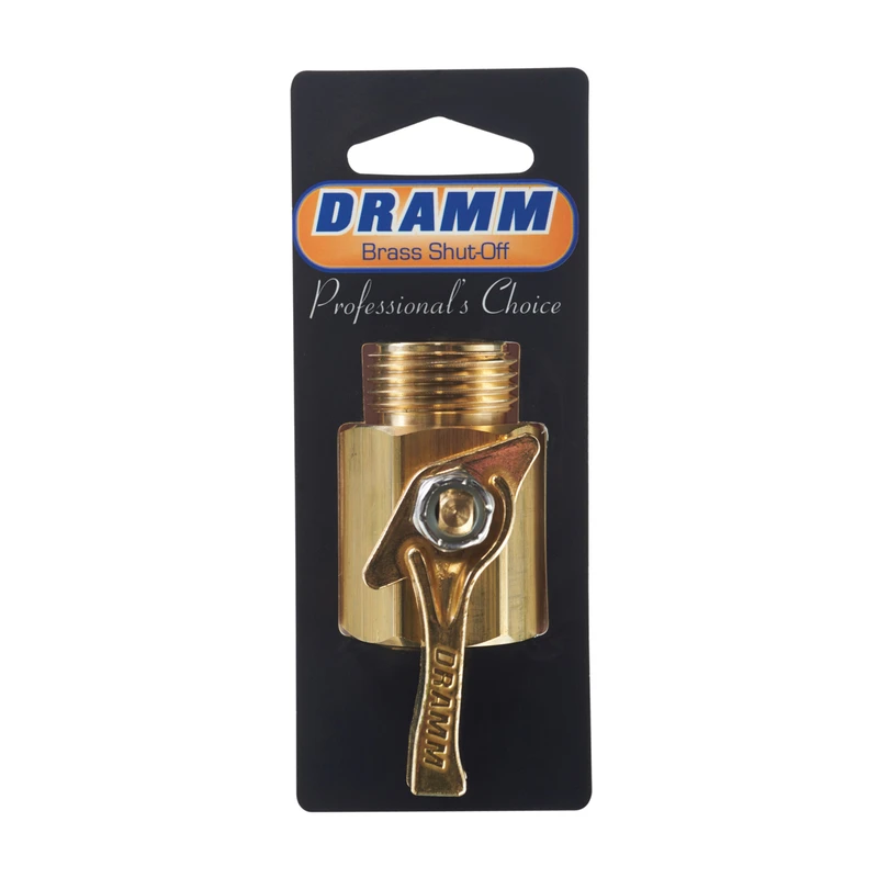 Hose Shut-Off Valve, Brass, 3/4 In.